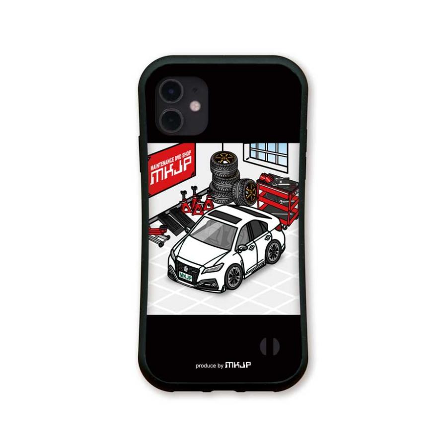 iPhoneグリップケース iPhone各種 車好き クラウン RS Advance