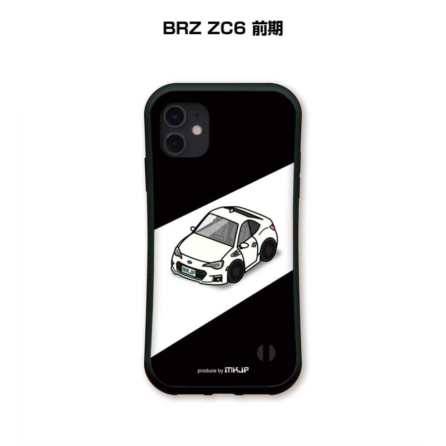 SUBARU BRZ iPhone用ケース iPhoneグリップケース iPhone各種 車好き BRZ ZC6 前期 ゆうパケット