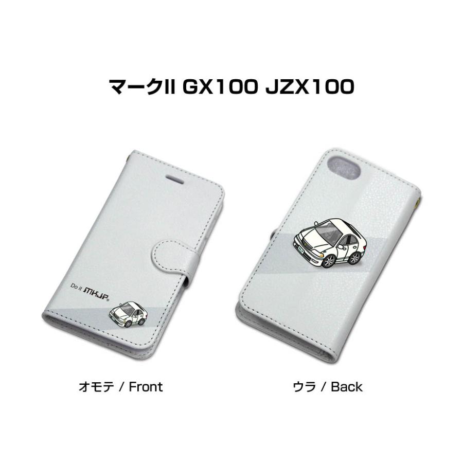 iPhoneケース 手帳タイプ iPhone各種 マークII GX100 JZX100 ゆう