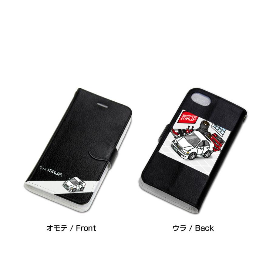 iPhoneケース 手帳タイプ iPhone各種 マークII GX100 JZX100 ゆう