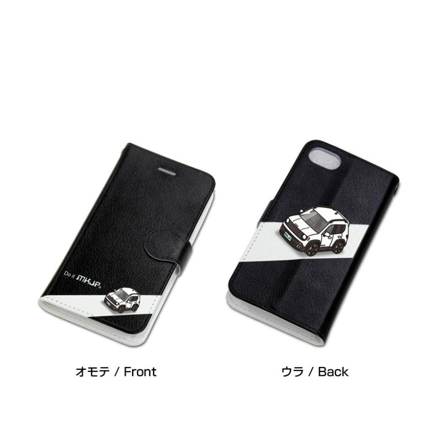 iPhoneケース 手帳タイプ iPhone各種 ジープ レネゲード BU14