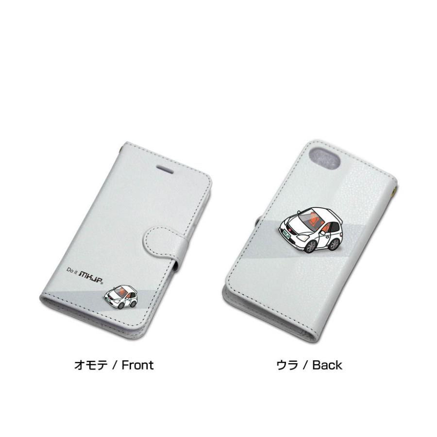 iPhoneケース 手帳タイプ iPhone各種 シビックタイプR EP3 ゆう