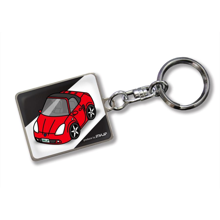 MKJP カスタムキーホルダー トヨタ MR-S ZZW30 車カラー：レッド ゆう