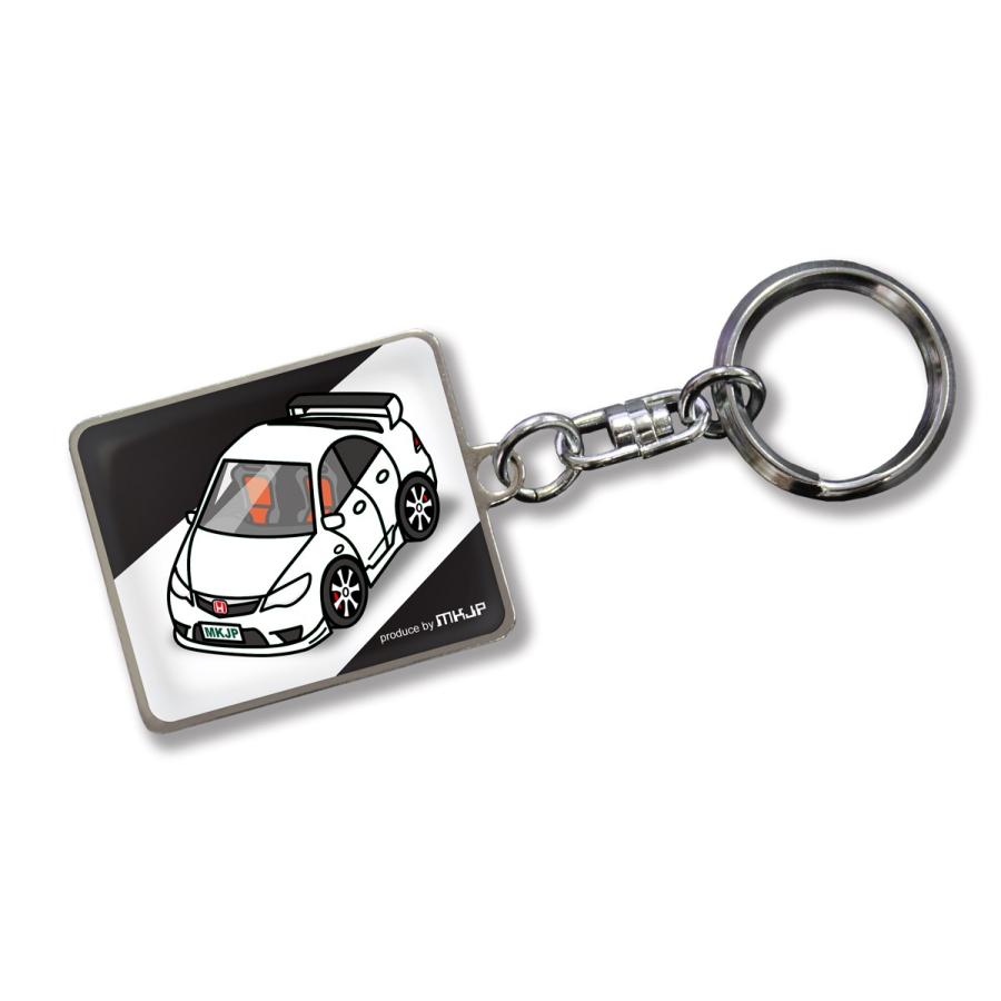 MKJP カスタムキーホルダー ホンダ シビックタイプR FD2 車カラー