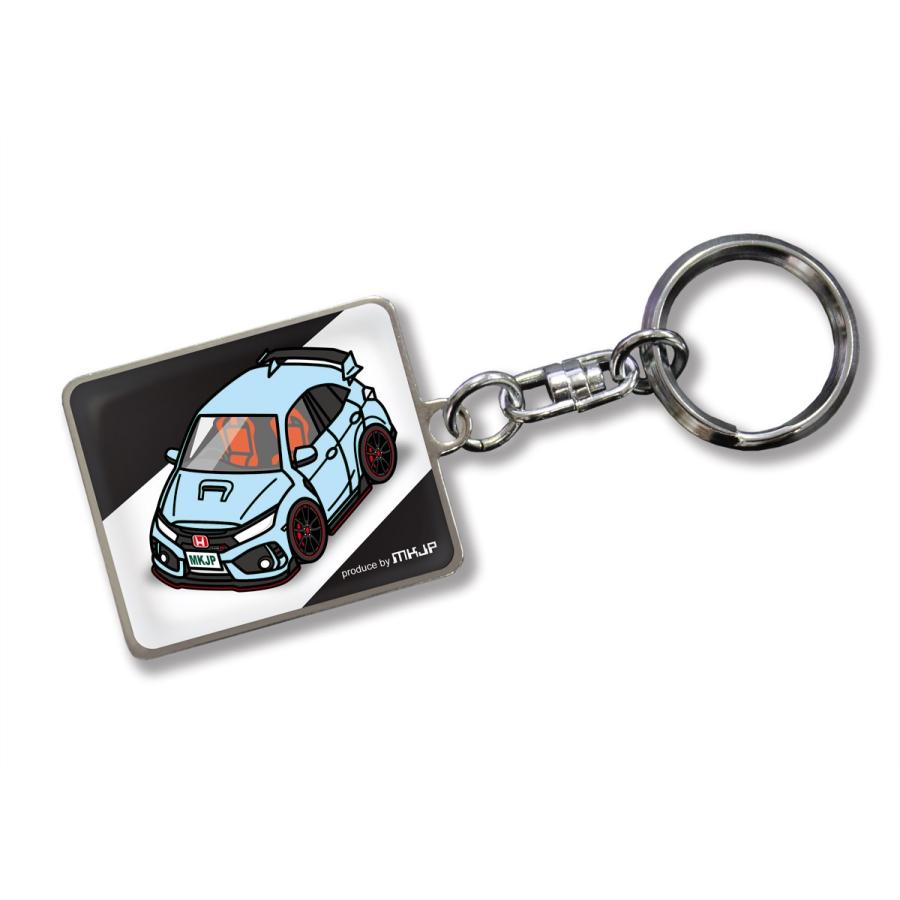 MKJP カスタムキーホルダー ホンダ シビックタイプR FK8 車カラー