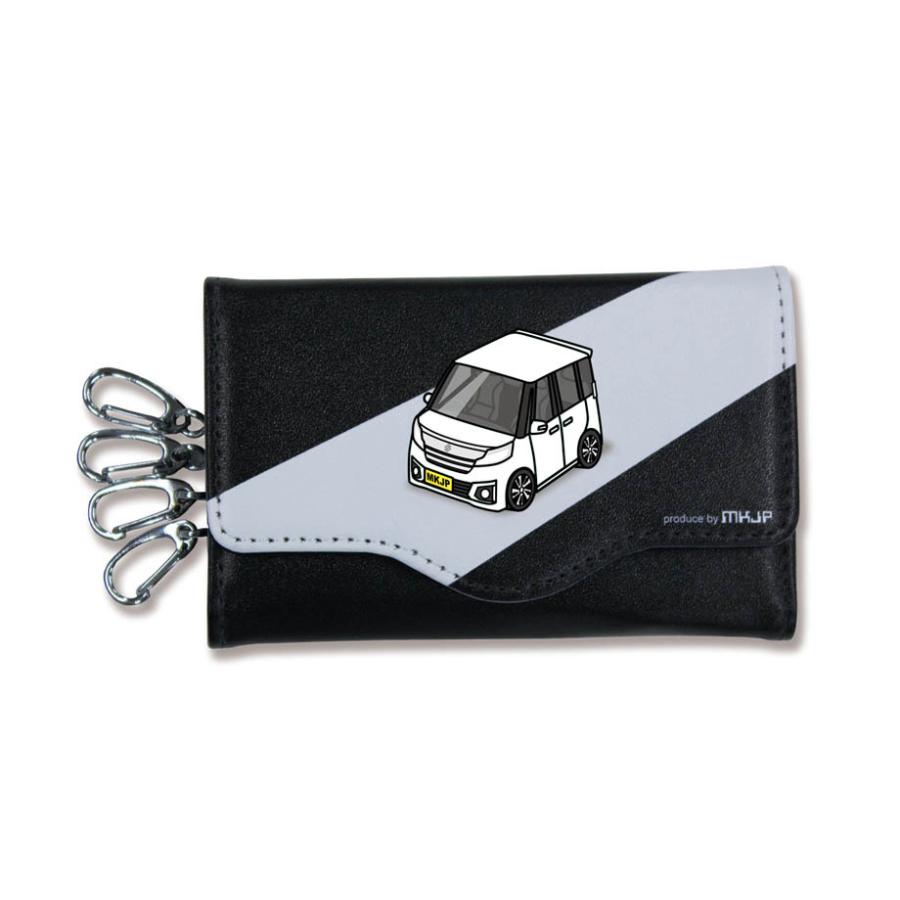 キーケース イラスト 車好き プレゼント 車 メンズ 男性 スペーシア カスタム MK32S MK42S 後期 ゆうパケット送料無料 |  | 02