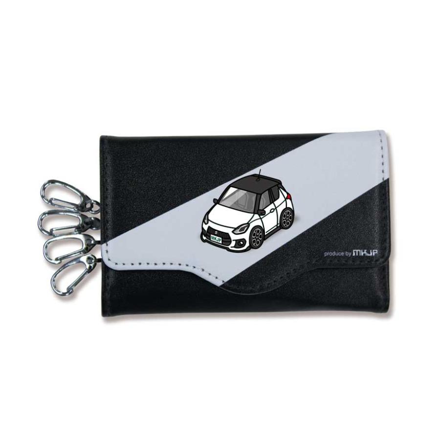キーケース イラスト 車好き プレゼント 車 メンズ 男性 スイフトスポーツ ZC33S ツートンブラック ゆうパケット送料無料 |  | 02