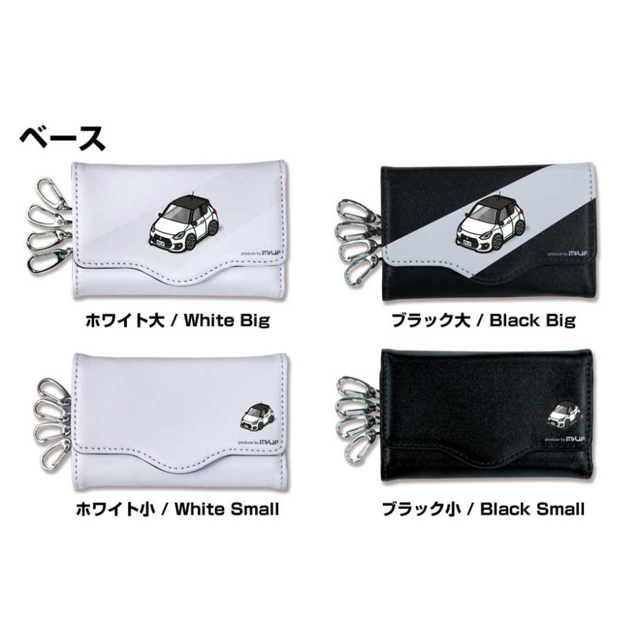 キーケース イラスト 車好き プレゼント 車 メンズ 男性 スイフトスポーツ ZC33S ツートンブラック ゆうパケット送料無料 |  | 05