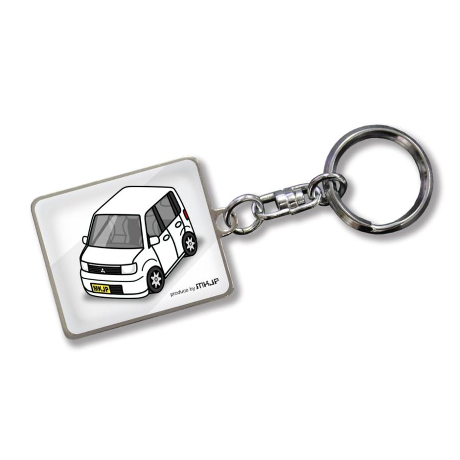 MKJP 車種別かわカッコいい キーホルダー ミツビシ ekワゴン H81W ゆう