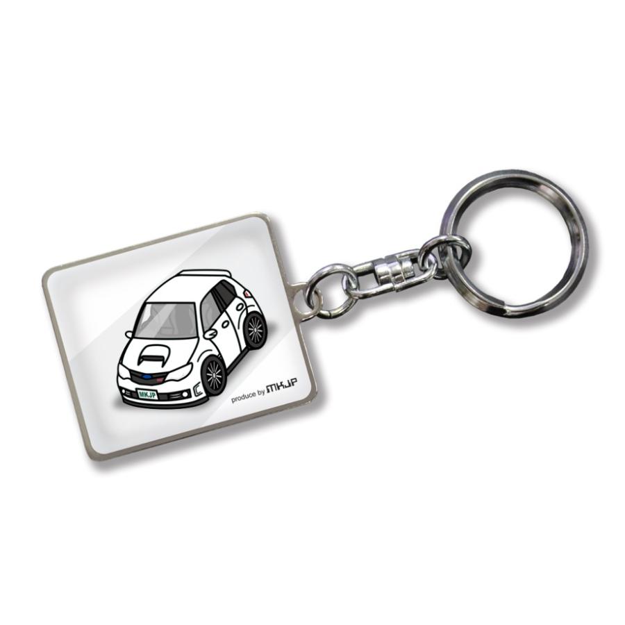 MKJP 車種別かわカッコいい キーホルダー スバル インプレッサ GRB