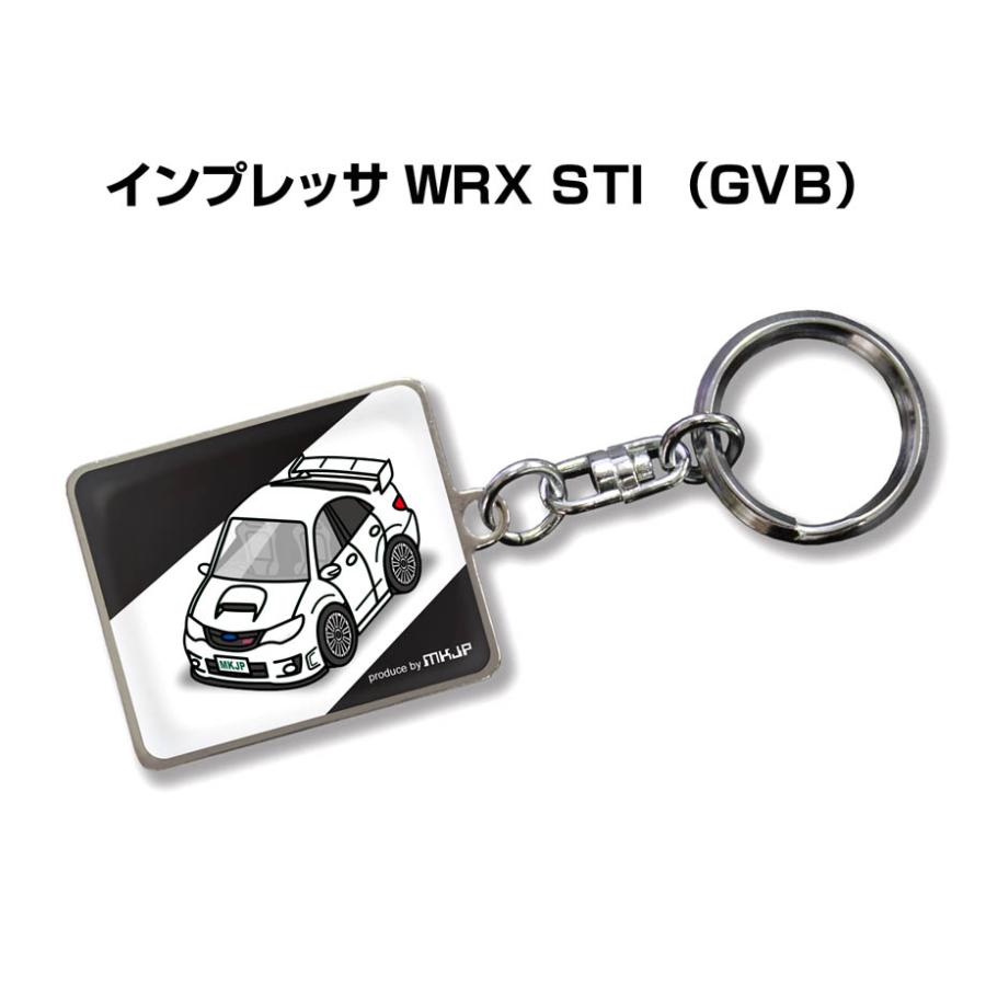 MKJP 車種別かわカッコいい キーホルダー スバル インプレッサ WRX STI