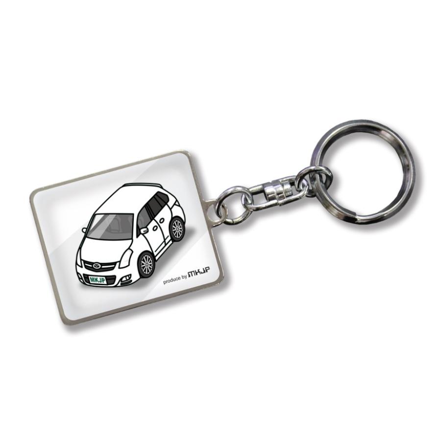 MKJP 車種別かわカッコいい キーホルダー マツダ MPV LY3P 前期 ゆう