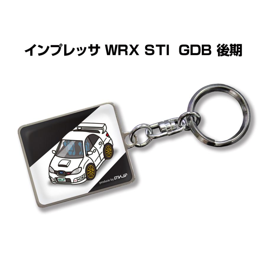 MKJP 車種別かわカッコいい キーホルダー スバル インプレッサ WRX STI