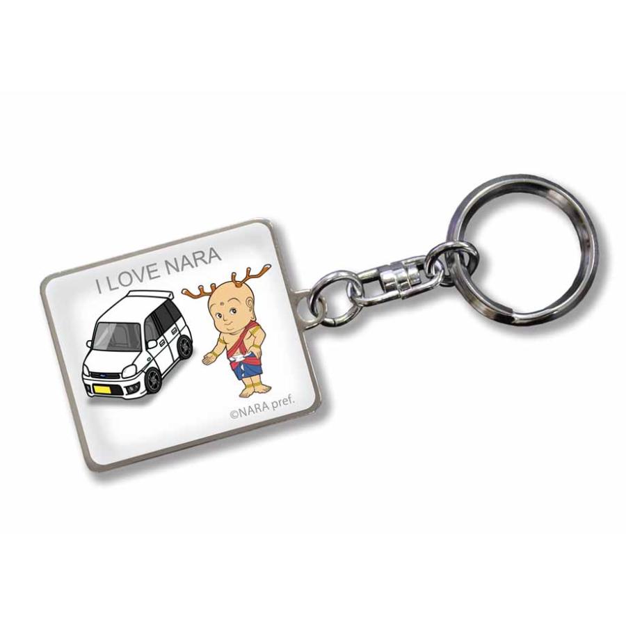 MKJP 車種別かわカッコいい キーホルダー スバル プレオ RSリミテッド