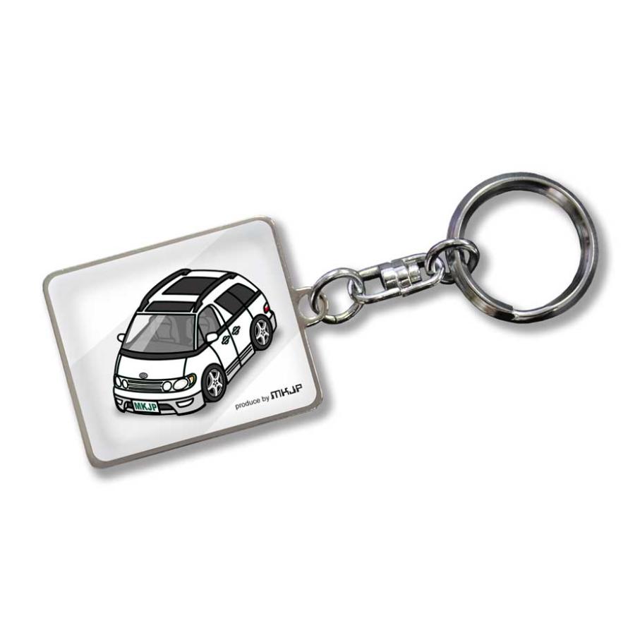MKJP 車種別かわカッコいい キーホルダー トヨタ エスティマ ルシーダ