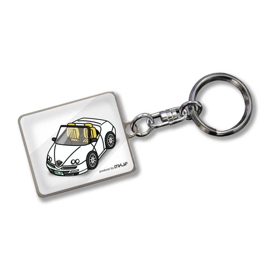 MKJP 車種別かわカッコいい キーホルダー 外車 アルファロメオ