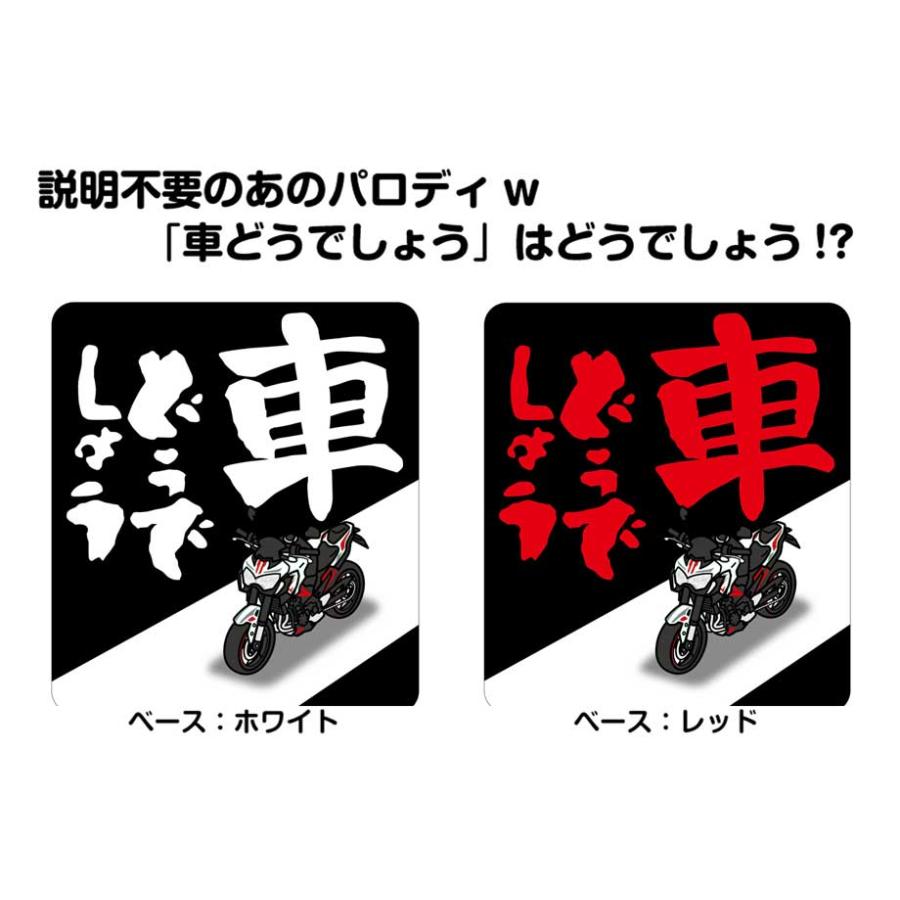 MKJP 車どうでしょうステッカー 2枚入り バイク カワサキ Z900 2022年