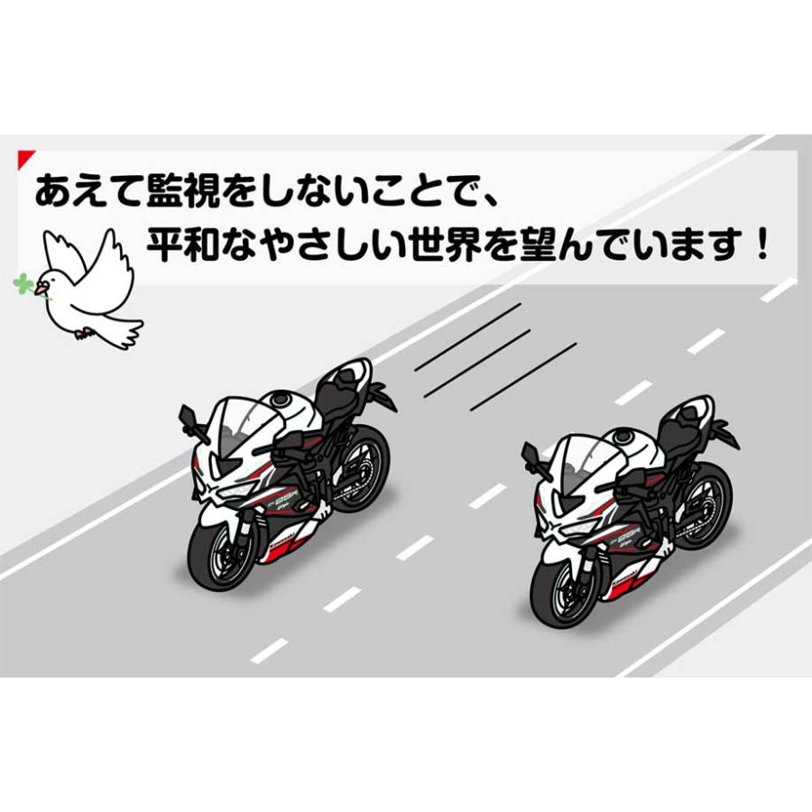 MKJP 録画してませんステッカー 2枚入り バイク カワサキ ニンジャZX