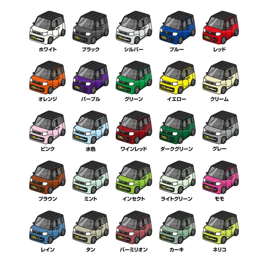 スマートキーケース 車 メンズ 車好き 男性 プレゼント スペーシア MK53S ツートンブラック ゆうパケット送料無料 |  | 07