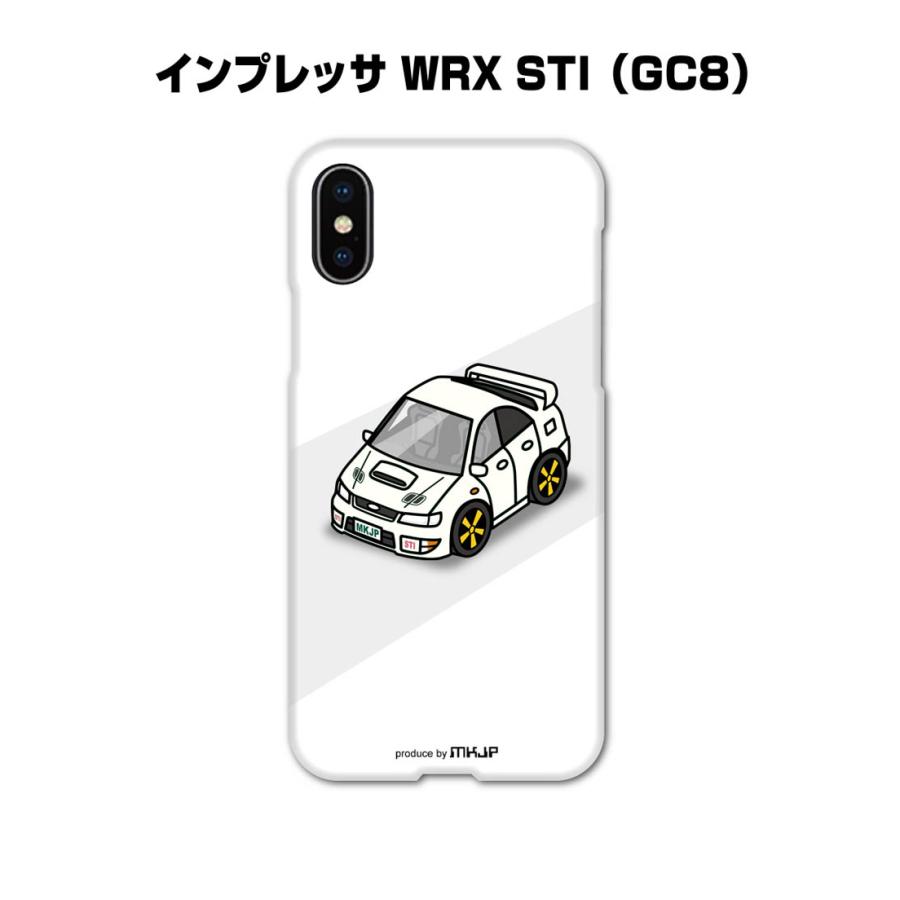 iPhoneケース ハードケース iPhone15 iPhone14 iPhone13 車好き 祝い スバル インプレッサ GC8 ゆうパケット送料無料｜mkjp