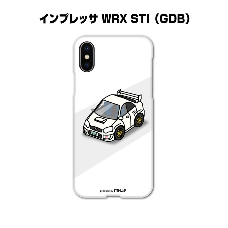 iPhoneケース ハードケース iPhone各種 車好き 祝い スバル インプレッサ GDB ゆうパケット送料無料 | 