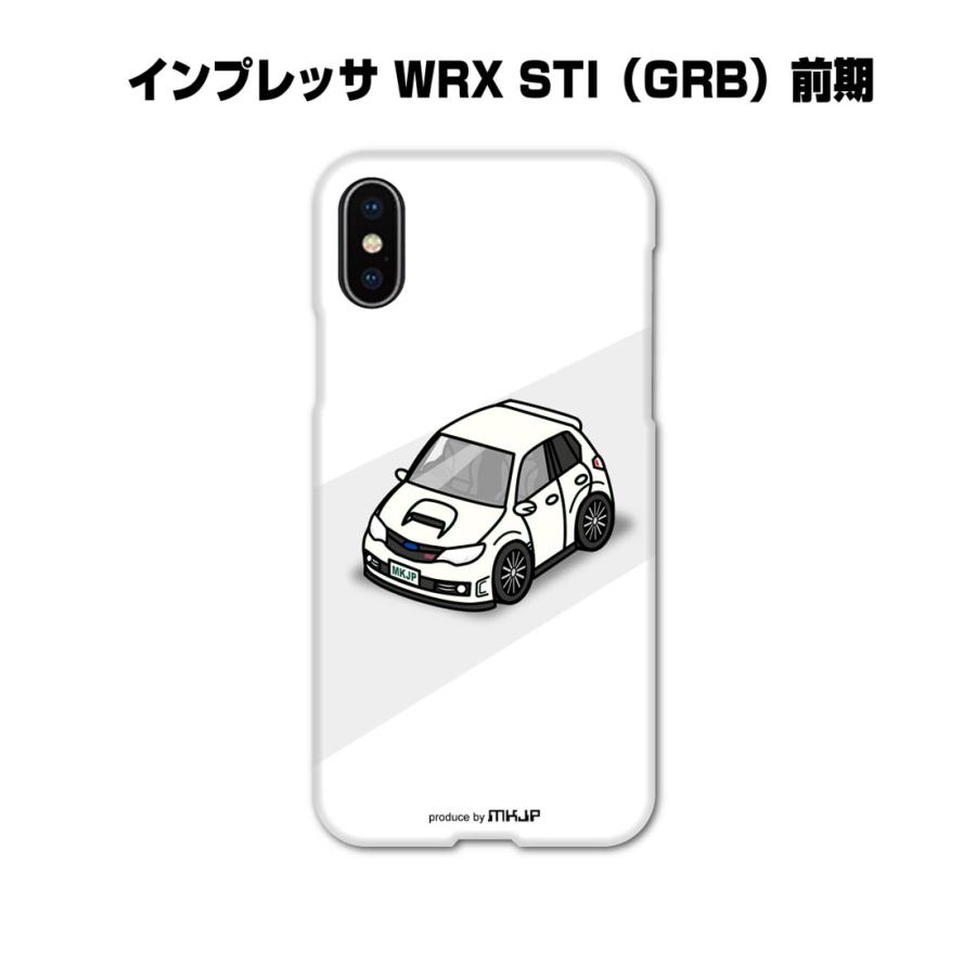 iPhoneケース ハードケース iPhone各種 車好き 祝い スバル インプレッサ GRB ゆうパケット送料無料 | 