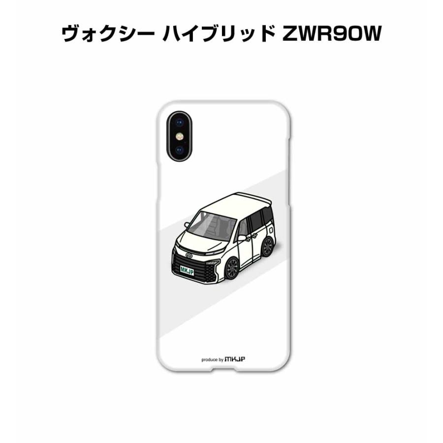 iPhoneケース ハードケース iPhone各種 車好き 祝い トヨタ ヴォクシー ハイブリッド ZWR90W  ゆうパケット送料無料 | 