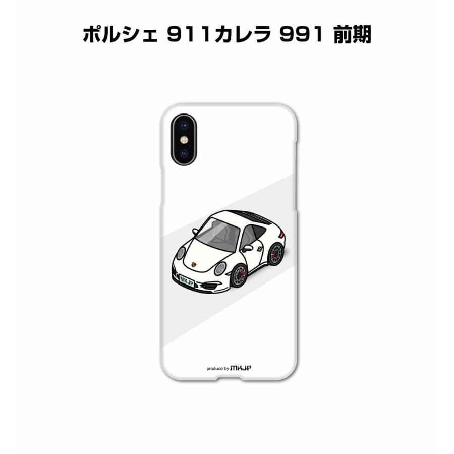 iPhoneケース ハードケース iPhone各種 車好き 祝い 外車 ポルシェ 911カレラ 991 前期 ゆうパケット送料無料 | 