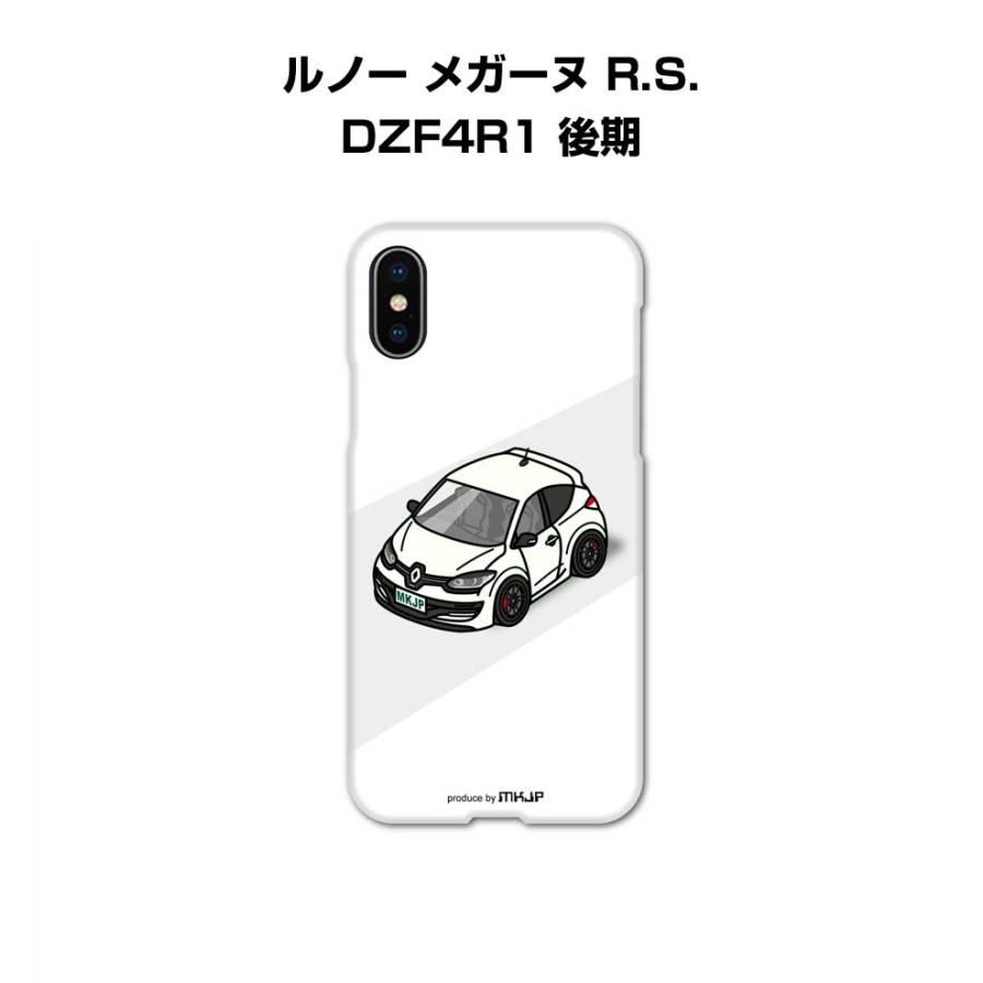 iPhoneケース ハードケース iPhone各種 車好き 祝い 外車 ルノー メガーヌ R.S. DZF4R1 後期 ゆうパケット送料無料 | 