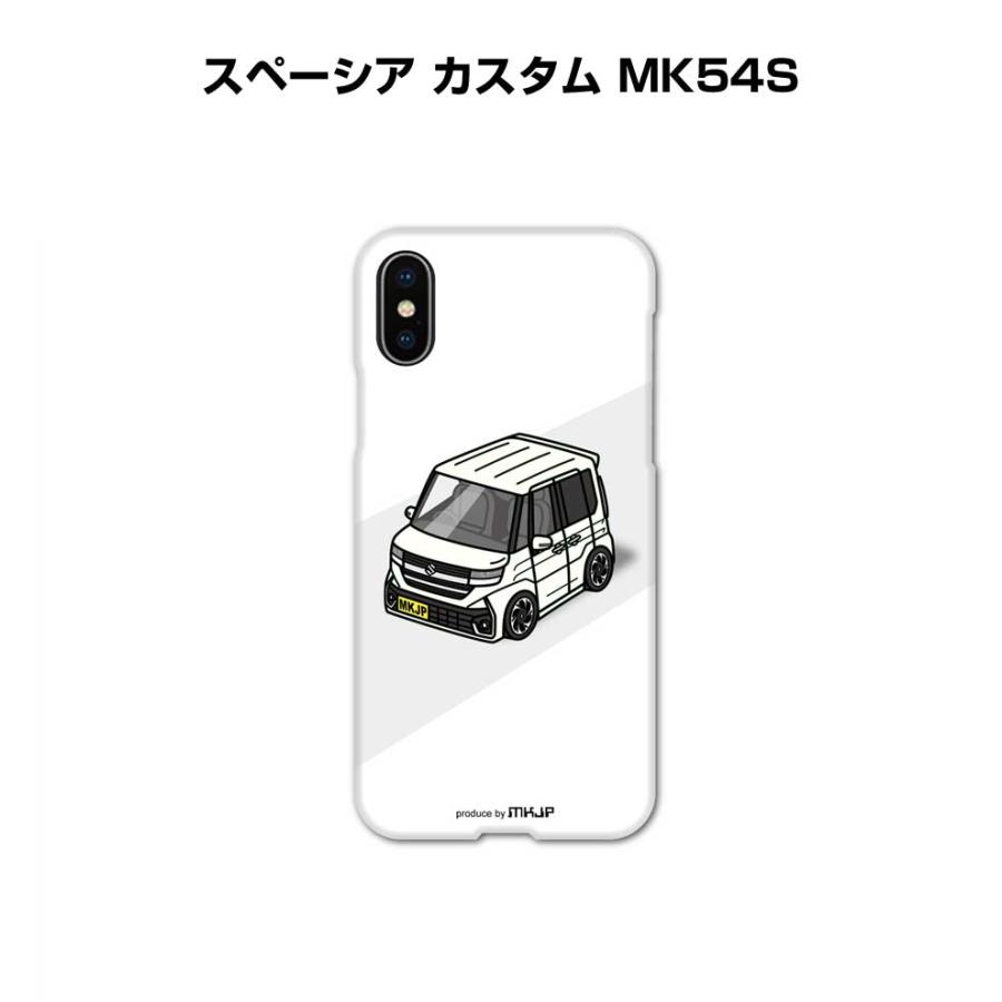 iPhoneケース ハードケース iPhone各種 車好き 祝い スズキ スペーシア カスタム MK54S ゆうパケット送料無料 | 