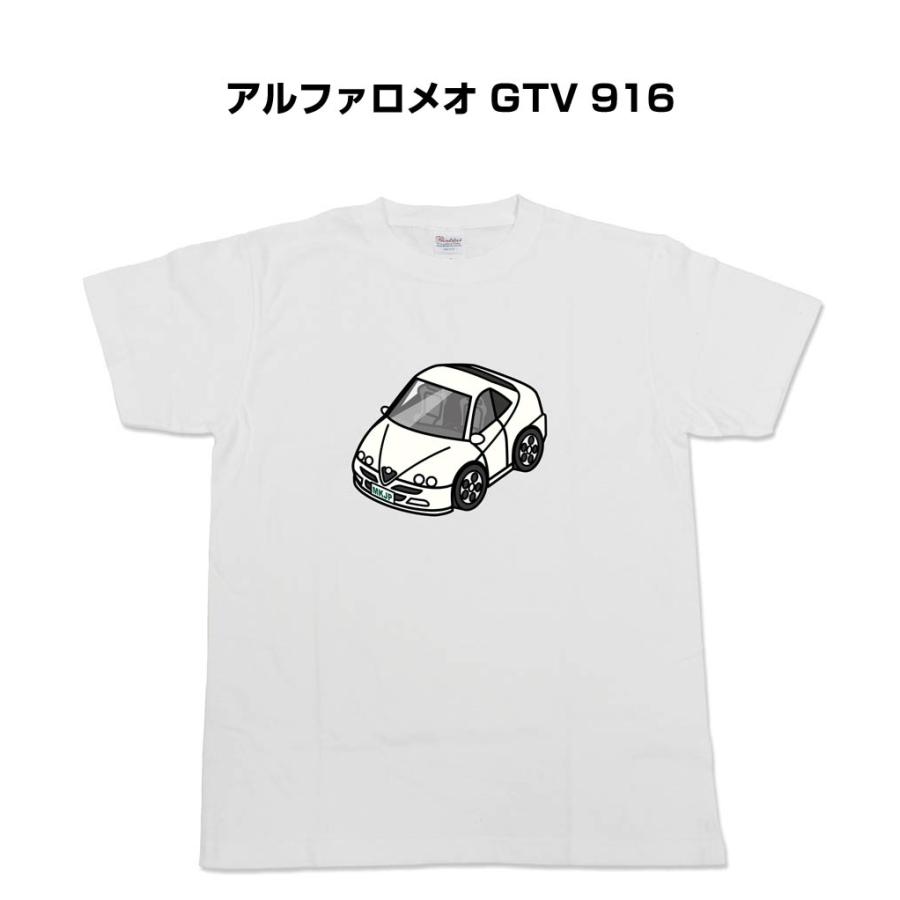 MKJP かわカッコいい Tシャツ 外車 アルファロメオ GTV 916 ゆうパケット送料無料｜mkjp
