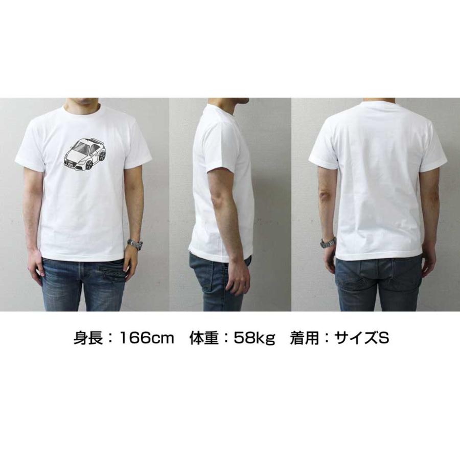 Tシャツ モノクロ シンプル 車好き プレゼント 車 祝い クリスマス 男性 トヨタ ヴィッツ SCP90 ゆうパケット送料無料｜mkjp｜08