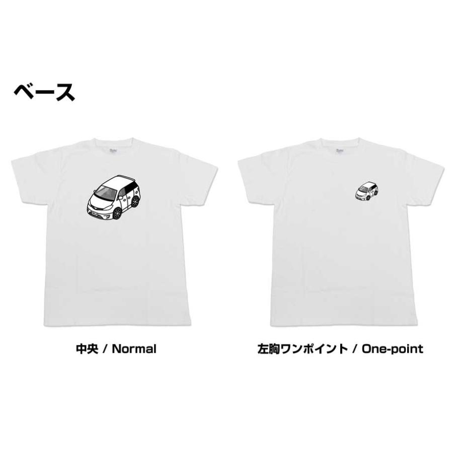 Tシャツ モノクロ シンプル 車好き プレゼント 車 祝い クリスマス 男性 トヨタ エスティマ30 MCR・ACR ゆうパケット送料無料｜mkjp｜03