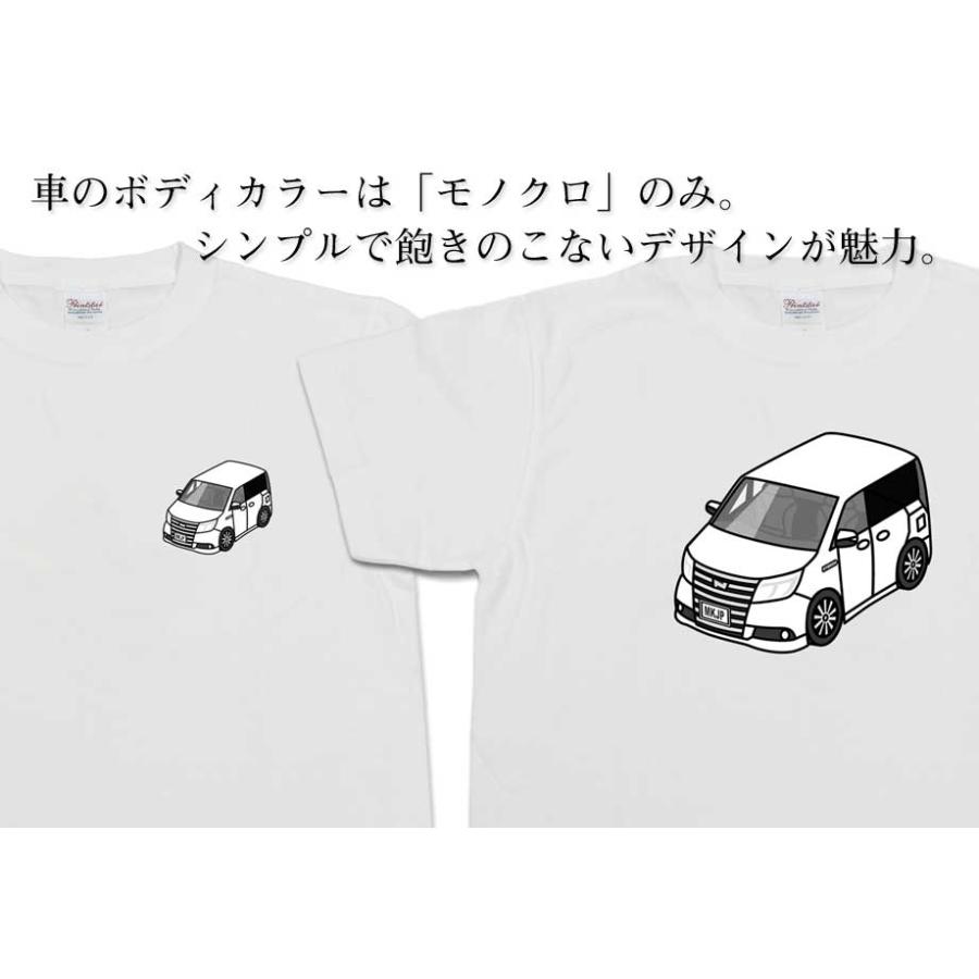 Tシャツ モノクロ シンプル 車好き プレゼント 車 祝い クリスマス 男性 トヨタ ノア ハイブリッド ZRR80 ゆうパケット送料無料｜mkjp｜04