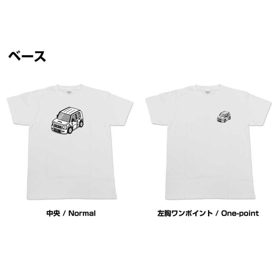 Tシャツ モノクロ シンプル 車好き プレゼント 車 祝い クリスマス 男性 ダイハツ ネイキッド L750 L760S ゆうパケット送料無料｜mkjp｜03