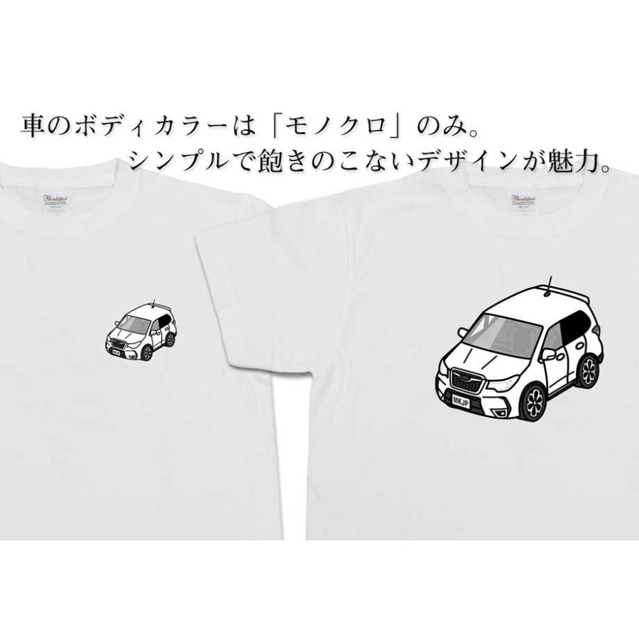 Tシャツ モノクロ シンプル 車好き プレゼント 車 祝い クリスマス 男性 スバル フォレスター XT SJG ゆうパケット送料無料｜mkjp｜04