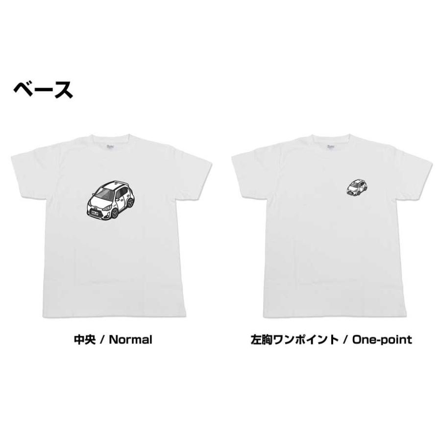Tシャツ モノクロ シンプル 車好き プレゼント 男性 トヨタ アクア X