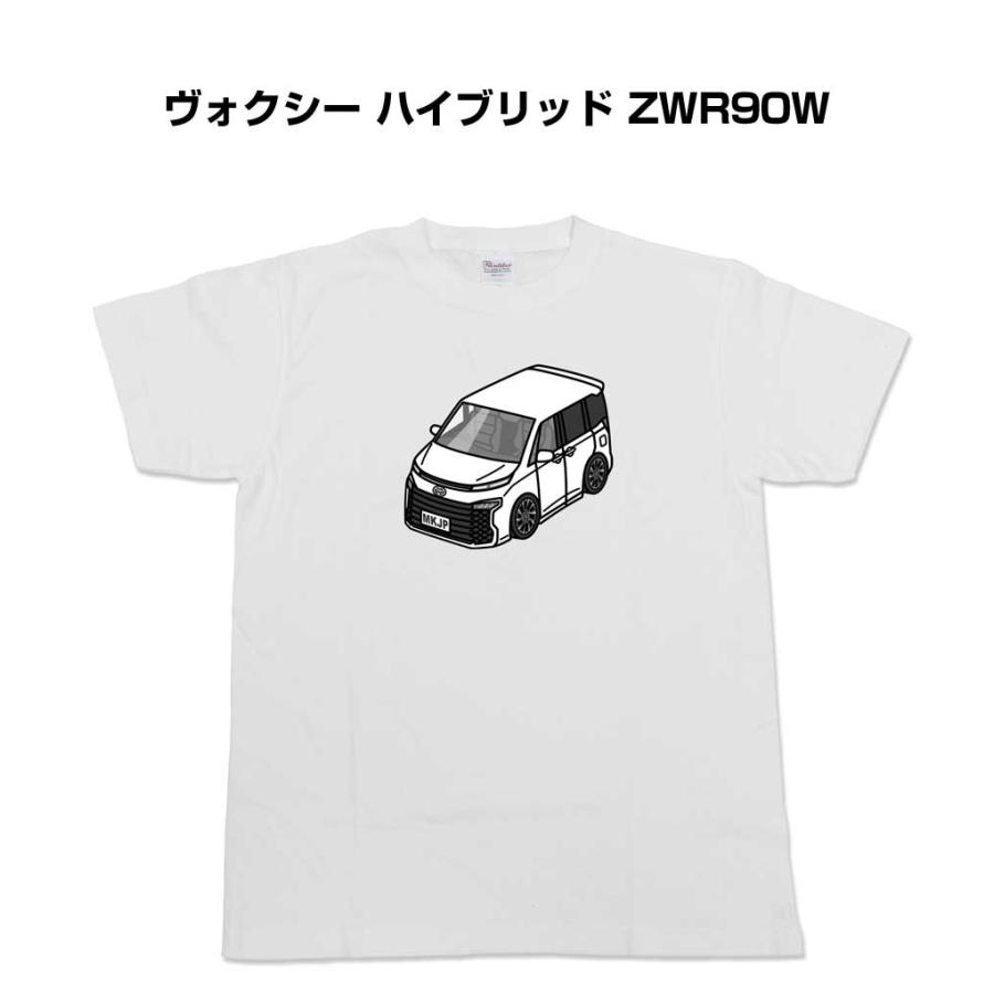 Tシャツ モノクロ シンプル 車好き プレゼント 男性 トヨタ ヴォクシー