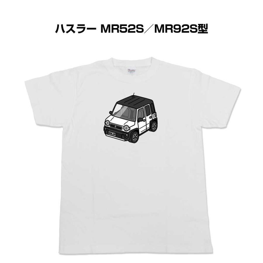 Tシャツ モノクロ シンプル 車好き プレゼント 男性 スズキ ハスラー