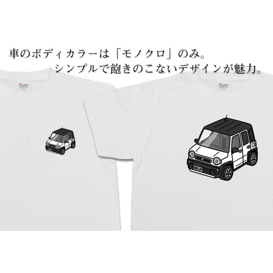 Tシャツ モノクロ シンプル 車好き プレゼント 男性 スズキ ハスラー