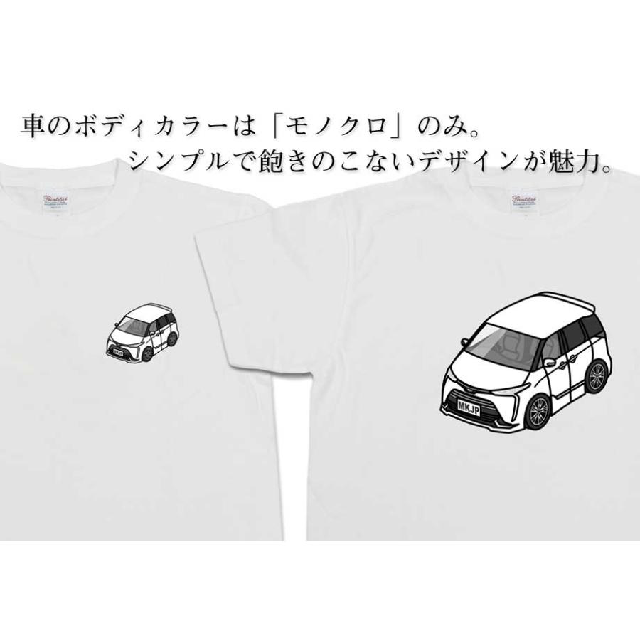 Tシャツ モノクロ シンプル 車好き プレゼント 車 祝い クリスマス 男性 トヨタ エスティマ モデリスタ GSR50・ACR50  後期 2016〜 ゆうパケット送料無料｜mkjp｜04