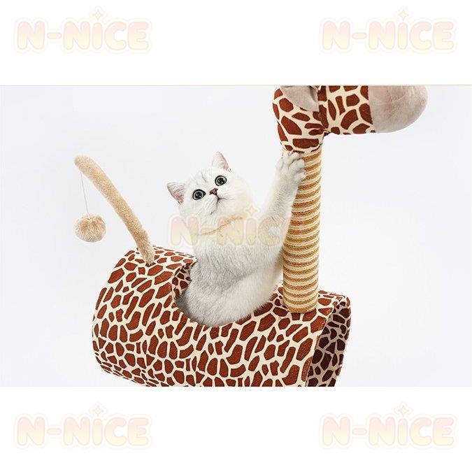 キャットタワー キリン アニマル 据え置き 置き型 爪とぎ インテリア 長持ち 頑丈 トンネル 隠れ家 ポンポン ボール お昼寝 運動不足 遊び場 |  | 05