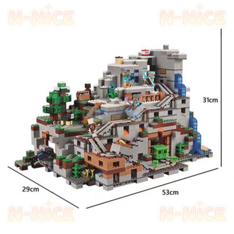 【互換品】レゴ 互換 ミニフィグ マイクラ風 山の洞窟豪華版 2688PCS マインクラフト風 LEGO ミニフィギュア The Mountain Cave 21137