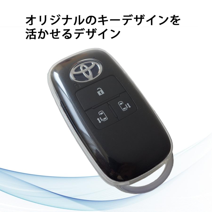 キーケース ルーミー ライズ トヨタ クリア キーカバー ダイハツ タント タントカスタム タントファンクロス ムーヴキャンバス タフト ...