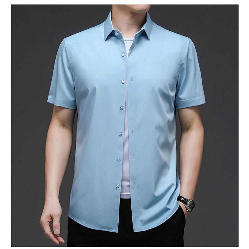 ワイシャツ メンズ 半袖 Yシャツ ボタンダウン ビジネス シャツ カッターシャツ 高品質 父の日 スリム オフィス 送料無料 レギュラー おしゃれ ホワイト