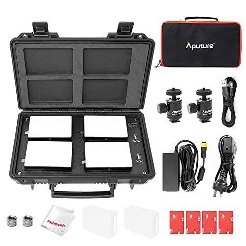 2021新作モデル Aputure AL-MC 4-Light Travel Kit LED撮影照明ライト