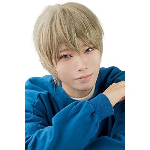 Classe イージーショート01 ゴールド17 金髪 メンズ フルウィッグ ウィッグ 男装 ショート 短髪 自然 耐熱 男女兼用 ウィッグネット付き S Mko Zakka 通販 Yahoo ショッピング