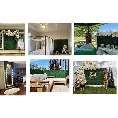 Ligefoy グリーンフェンス 51×51cm×8枚 リーフフェンス 緑のカーテン 人工生垣フェンス 人工観葉植物 サンシェード 目隠 装飾