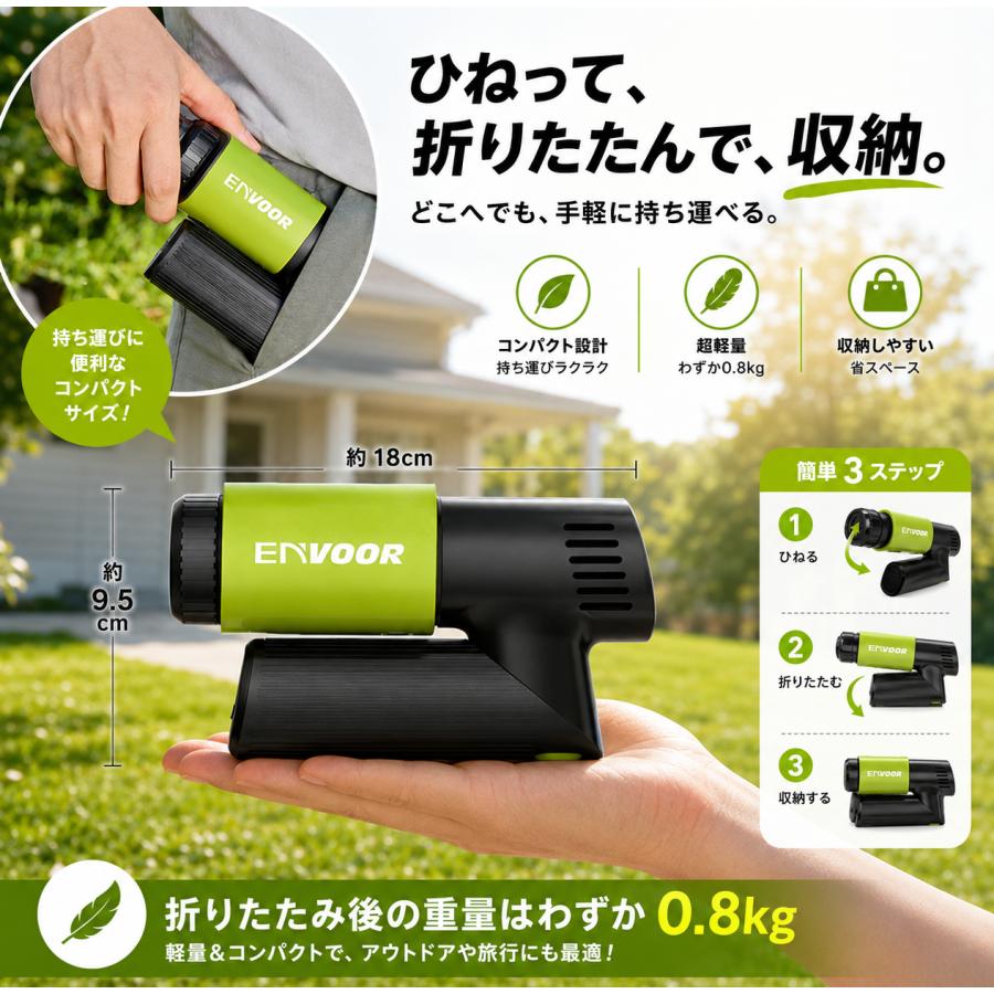 新品 送料無料 コードレス 高圧洗浄機 充電式 ENVOOR Pocket 2