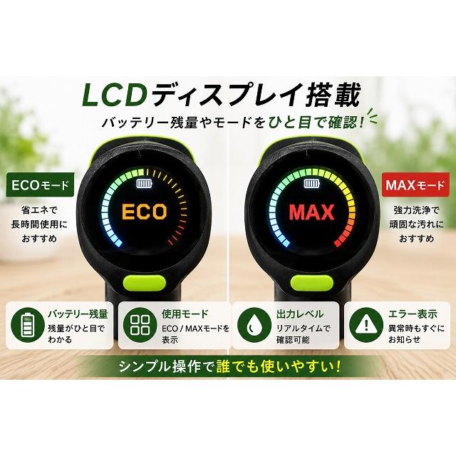 新品 送料無料 コードレス 高圧洗浄機 充電式 ENVOOR Pocket 2